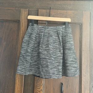 Madewell black and white skirt